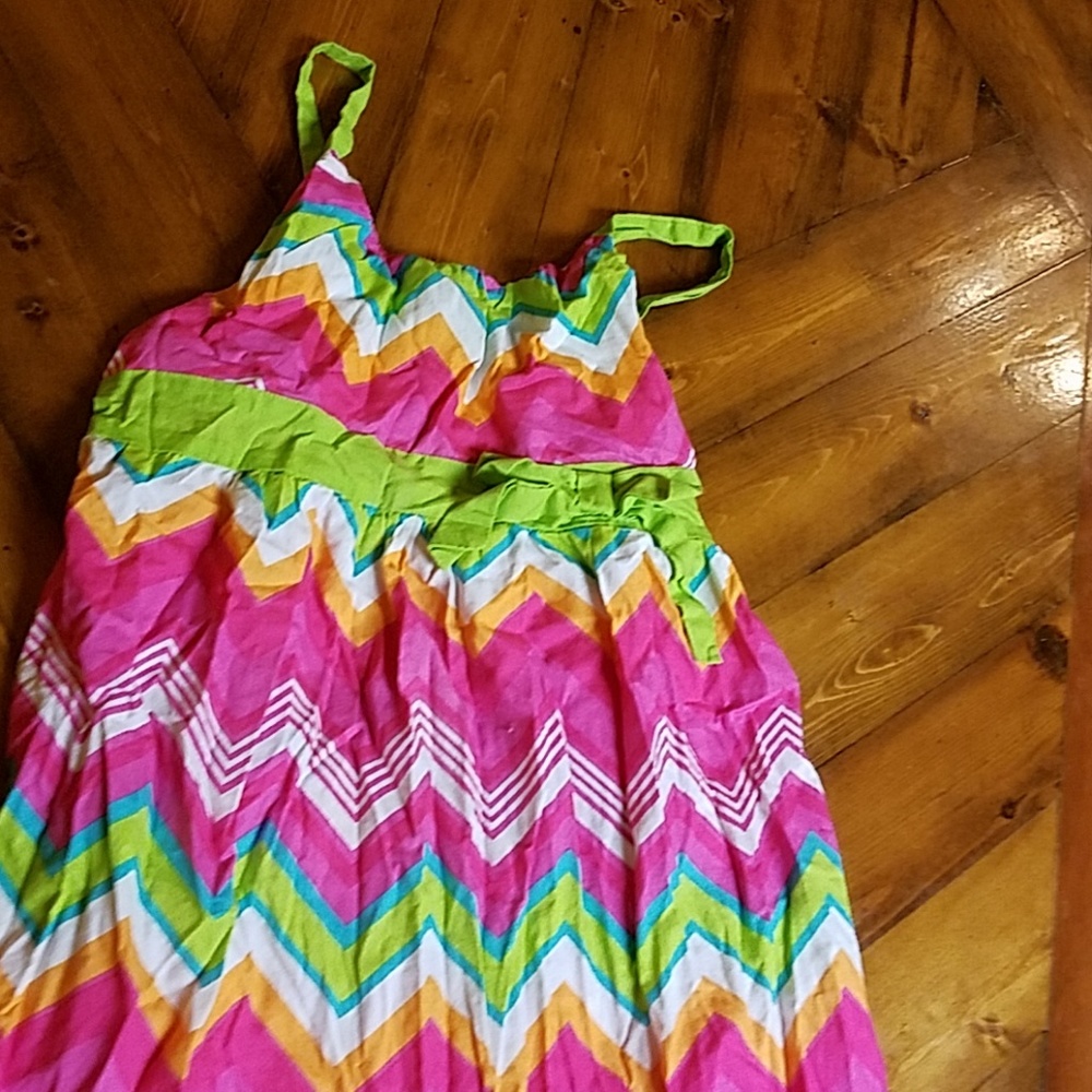 Little girls colorful dress size 14/16